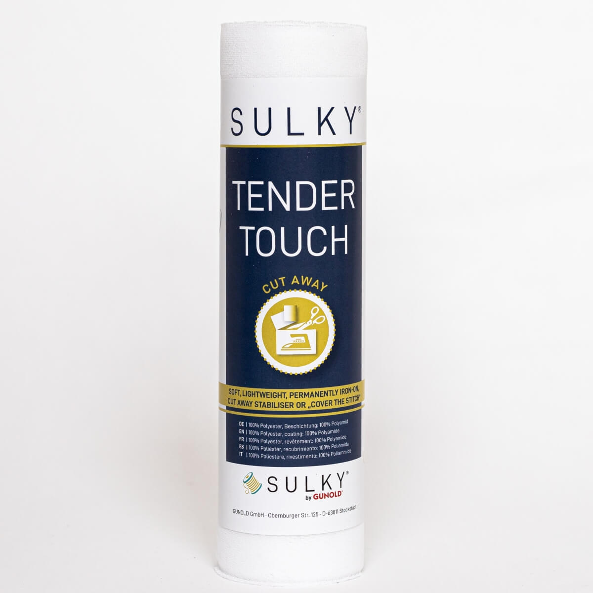Sulky Tender Touch, Permanent Iron-on Stabilizer White, Medium Weight 2  664-010in X 36in 